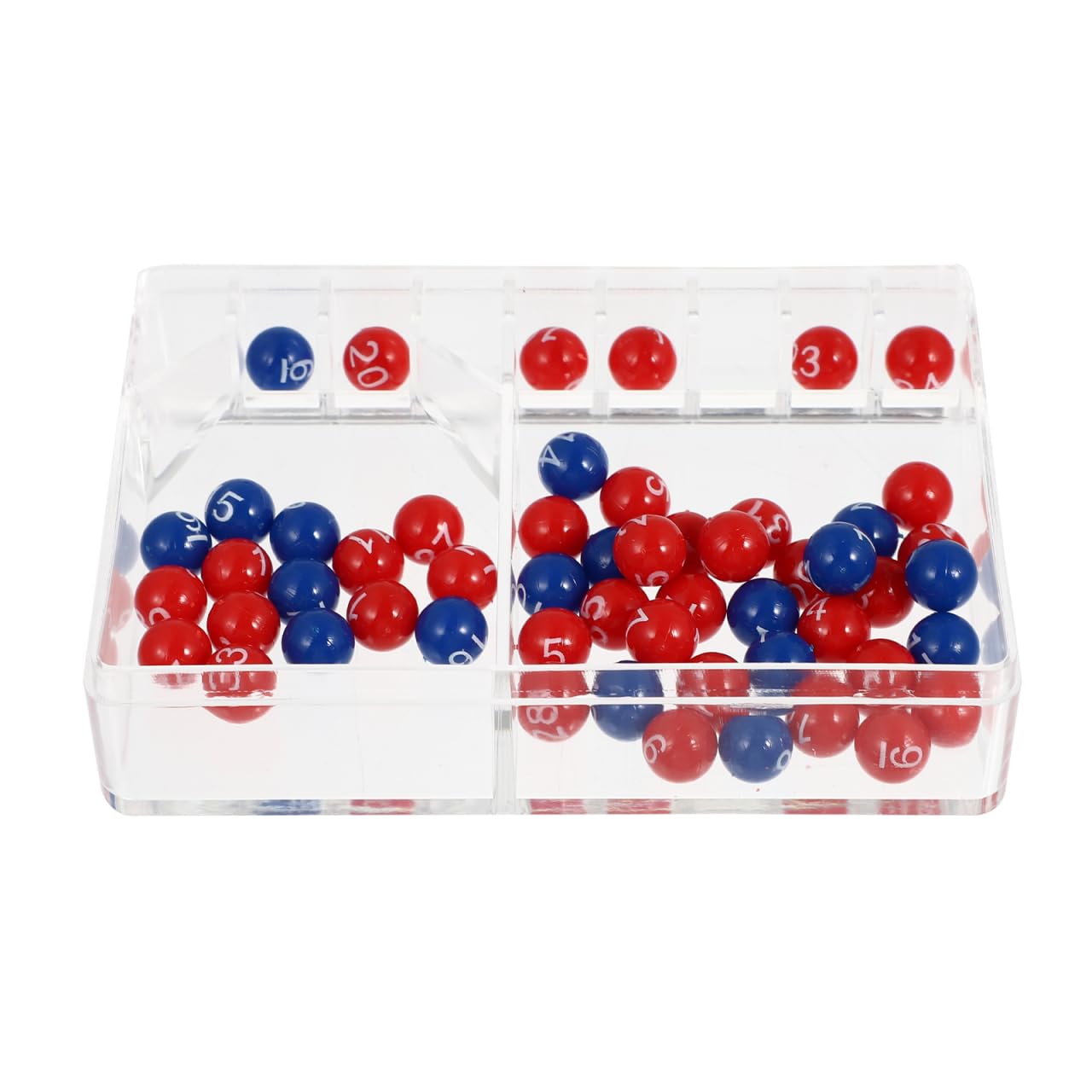 NUOBESTY Bingo Balls Set Raffle Balls Plastic Replacement Numbered Pong Ball for Bingo Cages Bingo Games Party Favor