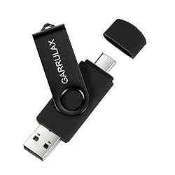 GARRULAX USB Flash Drive, 32GB 2 in 1 OTG Type C
