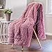 Chanasya Premium Solid Faux Long Fur Throw Blanket - Soft, Fuzzy Throw Blanket - for Bed or Couch - 50
