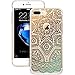 ESR iPhone 7 Plus Case, Totem Henna Mandala Floral Pattern Design with Soft TPU Bumper+Hard PC Back Cover for 5.5