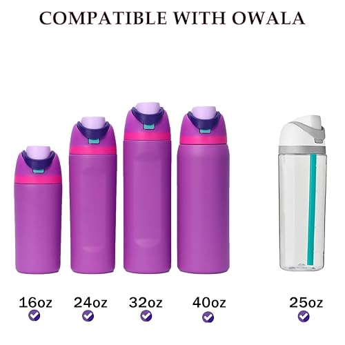 Replacement Lid For Owala Freesip – BPA-Free One-Button Cap, Compatible With 16oz 24oz 32oz 40oz Bottles - View #9