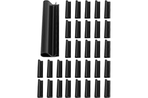 BEEPLOVE 48 Pcs 4.7" Winter Pool Cover Clips - Pool Closing Kit for Above Ground Steel Wall Pools, Wind Guard Clamps for Securing Cover Tightly(Black)