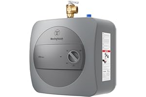 Westinghouse Electric Mini Tank Water Heater - 2.5 Gallon Point of Use Instant Hot Water 120V 1440W - Small Hot Water, Under Sink - Wall or Floor Mounted, Easy to Install, UL Listed