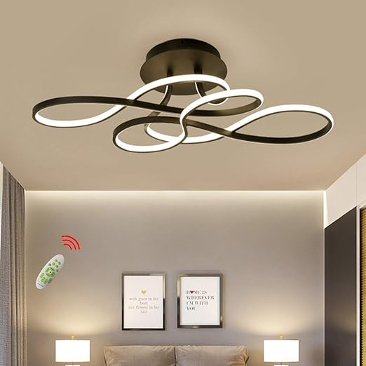 lampara led de techo para habitacion juvenil regulable diseno con mando a distancia 3000 6500 k de metal moderna creativa para salon