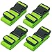 BlueCosto Luggage Strap Suitcase Straps Belts Travel Accessories, 4-Pack, Green primary