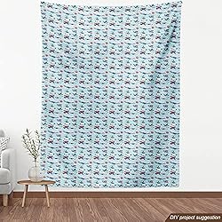 Ambesonne Airplane Fabric by The Yard, Different