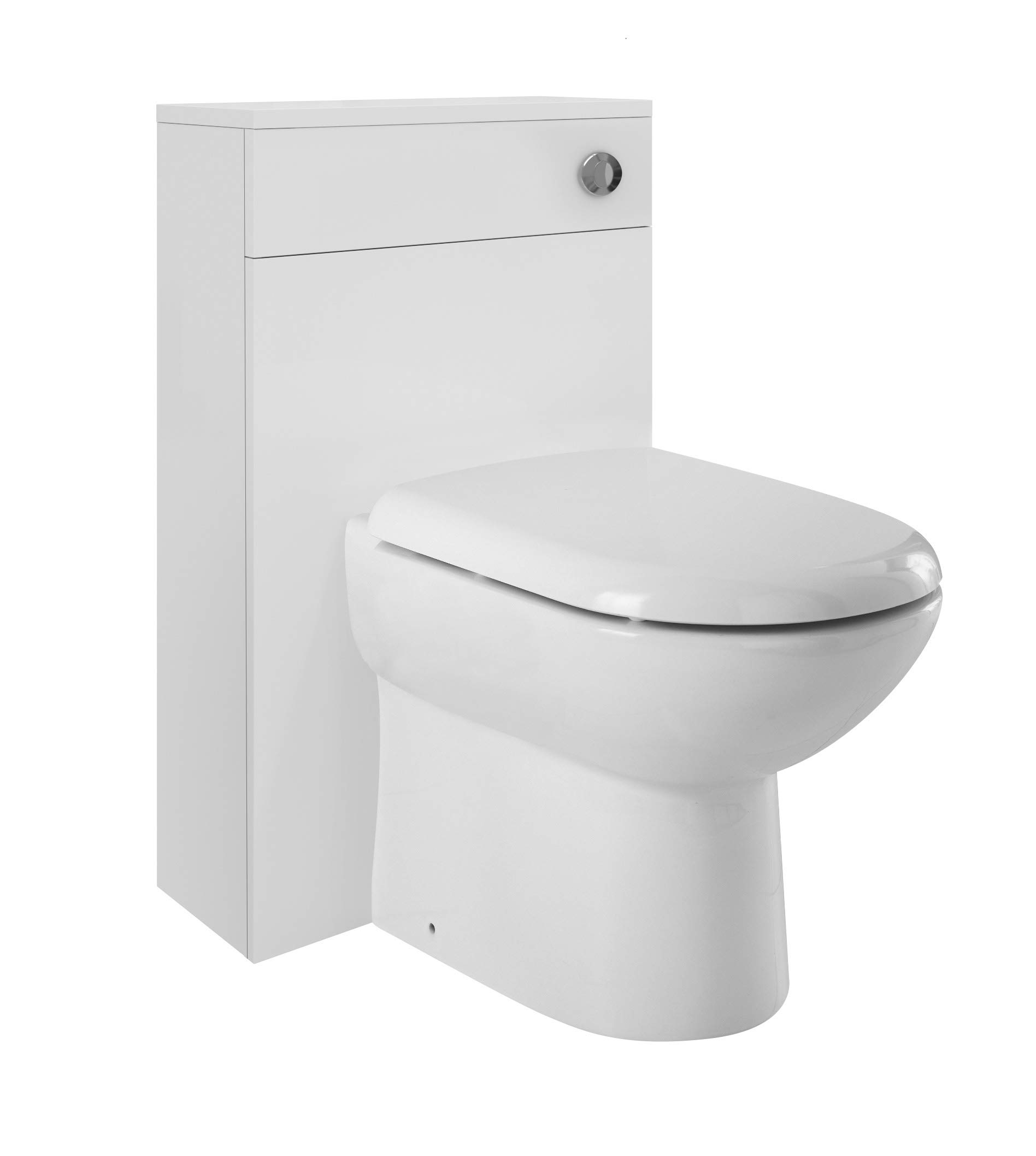 Nuie NVM141 Eden WC Units, Gloss White, 500 mm