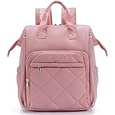 CEI-CEI Diaper Bag Backpack for Mom and Dad, Puffer Baby Bag Backpack with Insulated Pocket, Water-Resistant, Unisex Travel Backpack with Changing Pad & Stroller Straps