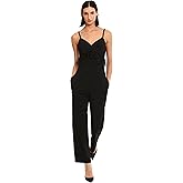Donna Morgan womens Feather Detail Jumpsuit Event Occasion Party Date Night Out Guest of