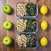 MealPrep 3-Pack Rectangular Glass Food Storage Containers - 3.5 Cups (28 Ounces) - BPA Free - Dishwasher, Microwave, Oven, Freezer Safe - Leak Resistant - Minimalist Style