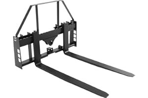 VEVOR Skid Steer Pallet Forks, 4000 lbs Rated Capacity, Pallet Fork Frame Attachment with 42-inch Pallet Forks Forklift Blade