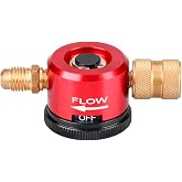 Nitrogen Purge Tool for HVAC Brazing, Nitrogen Brazing Regulator | Three-position Purge, Braze and Off control, all-metal body, for standard 1/4-inch refrigerant hoses; 50 PSI inlet.