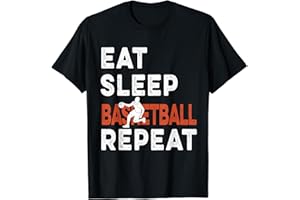 WiThwe Eat Sleep Basketball Repeat Basketball Sports Funny T-Shirt