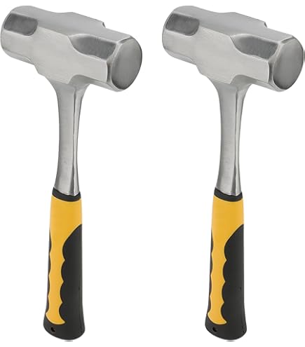 Edward Tools Pro 3 Pound Sledge Hammer - Heavy Duty Harden Steel