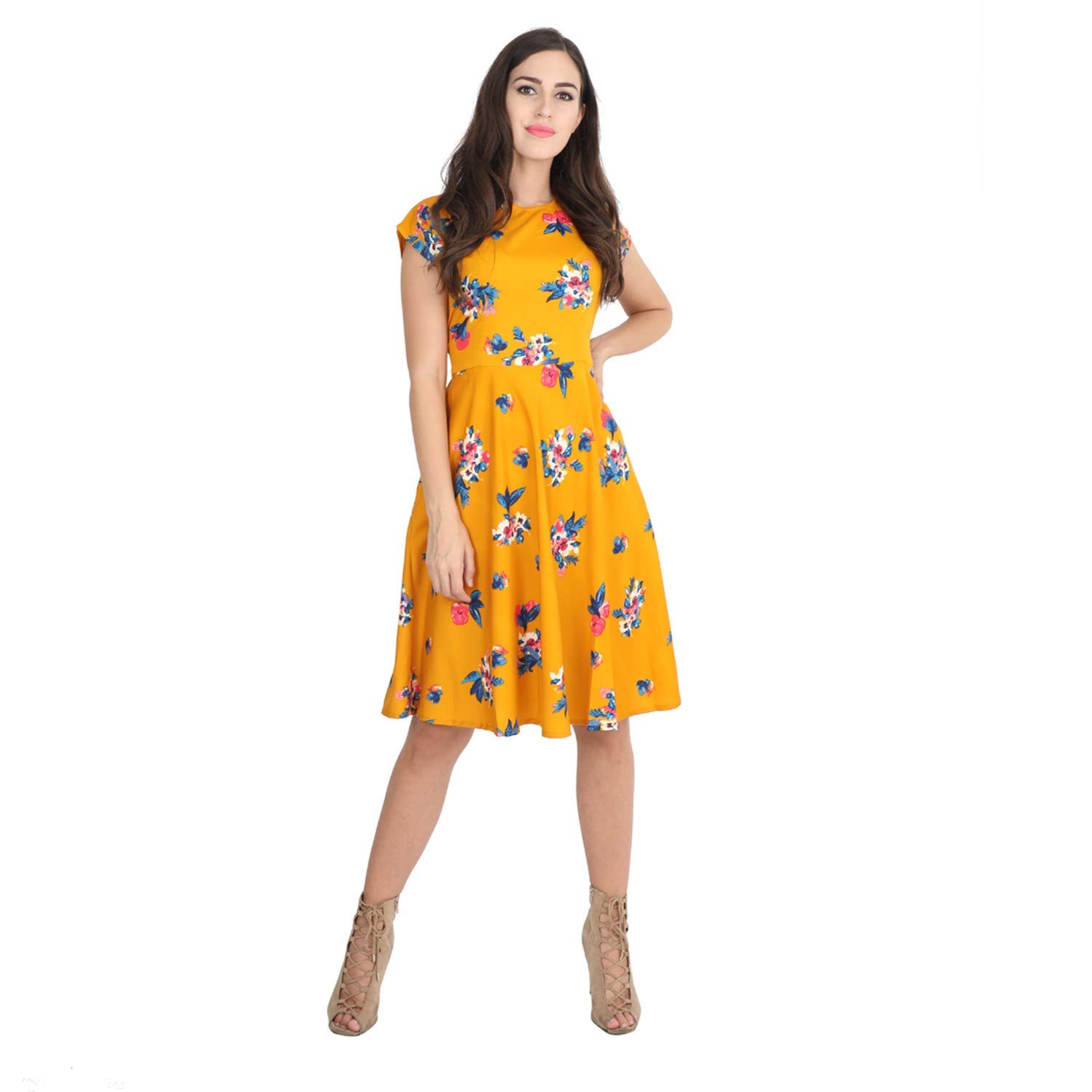 yellow one piece dress online