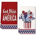 4th Of July Kitchen Towels Set - Patriotic American Flag Dish Towels 18x28 Inches-214141