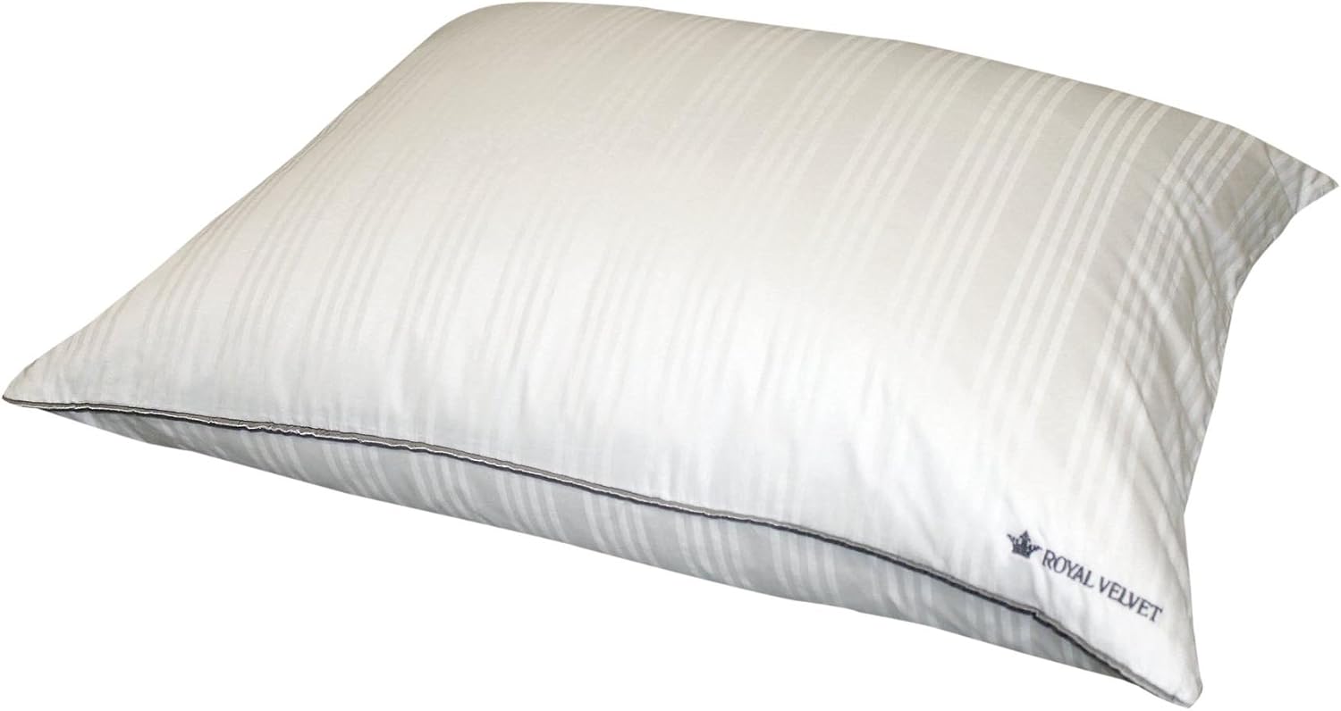 Royal Velvet Silver 400Thread Count Cotton Damask Stripe