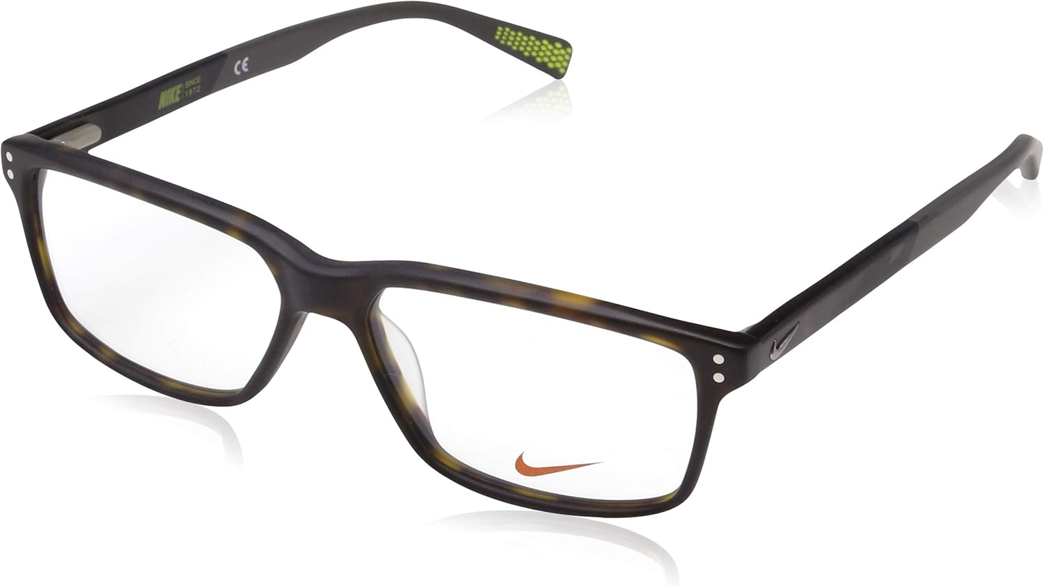 Amazon.com : Eyeglasses NIKE 7239 200 MATTE TORTOISE/BLACK clear lens
