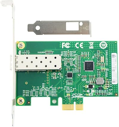 Bcowtte I210AS PCIe X1 Gigabit SFP Fiber Optic Network Card Desktop Server 1