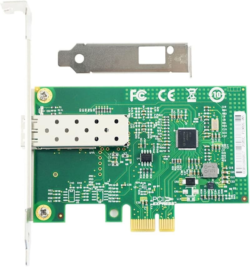 Bcowtte I210AS PCIe X1 Gigabit SFP Fiber Optic Network Card Desktop Server 1
