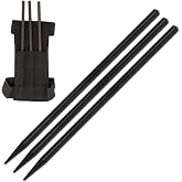 Armory Replicas&trade; Assassin Spikes Set &ndash; 3 Piece Stainless Steel Throwing Spikes with Nylon Sheath &amp; Arm/Belt Strap
