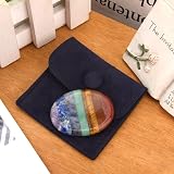 Violotoris 7 Chakra Thumb Worry Stone Anxiety Relief Crystal Palm Stone view 8