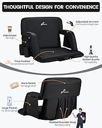 Sportneer Extra Wide Stadium Seats with Back