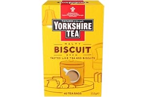 YORKSHIRE TEA Taylors of Harrogate Biscuit Brew Yorkshire 40 Tea Bags, 112 g (Packaging may vary)