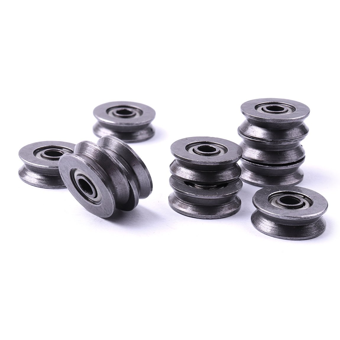 20pcs 624ZZ 4mm V Groove Sealed Guide Pulley Rail Ball Bearing 4x13x6mm