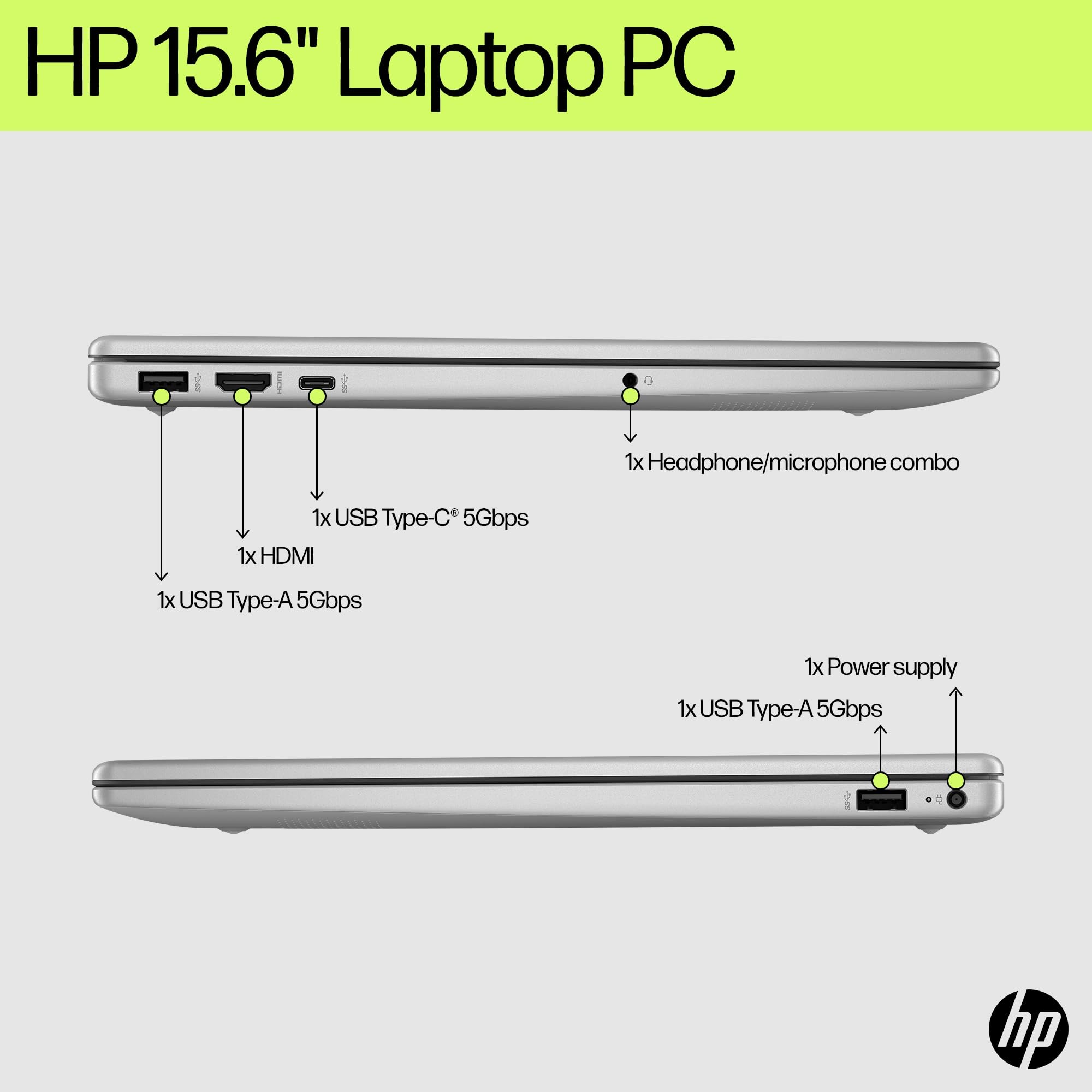 HP Laptop Computer 15.6