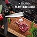 Zanpeda 8 inch chef knife - Professional Kitchen Knife with Ergonomic Handle - High Carbon Steel Chef Knife & Knife Case