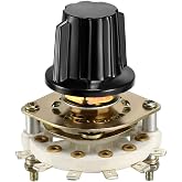 uxcell 1P5T 1 Pole 5 Position 1 Deck Band Channel Rotary Switch Selector with Knob