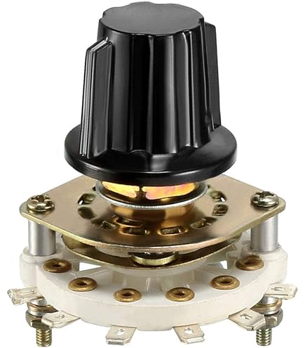 uxcell 2P5T 2 Pole 5 Position 1 Deck Band Channel Rotary