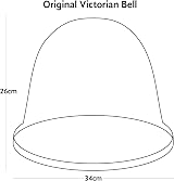 Haxnicks 3x Medium Original Victorian Bell Garden Cloche 34cm Dome view 3