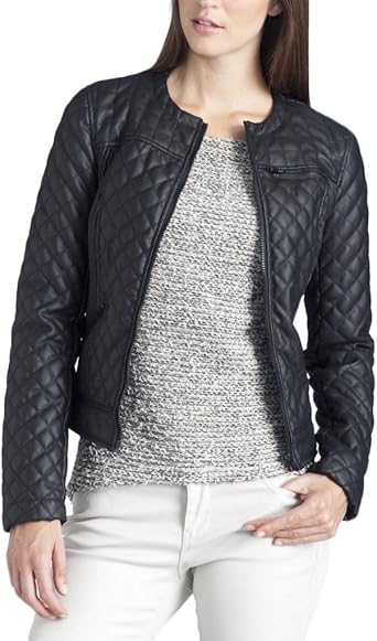 ladies denim biker jacket