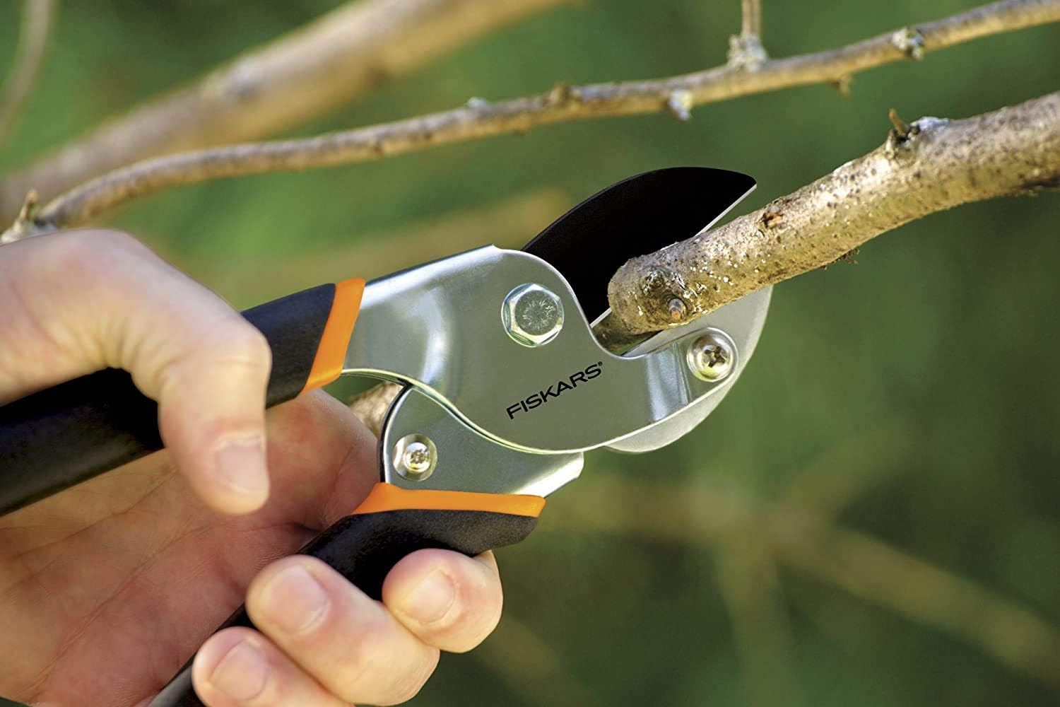 Fiskars Power-Lever Anvil Pruner : Hand Pruners : Garden & Outdoor
