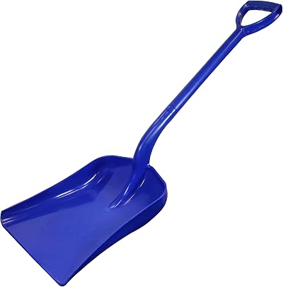 Faithfull Plastic Shovel Blue 1020mm Polypropylene Steel Shaft 390x315mm
