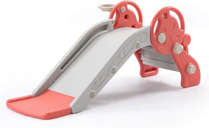 Amazon 滑り台 室内 折りたたみ すべり台 安い 子供用滑り台 屋内用 人気 スライド 安全設計 バスケットコール 手すり付き 耐荷重50kg 大型遊具 簡単組み立て 屋内遊具 クリスマス 誕生日 プレゼント すべり台 おもちゃ