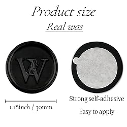 25Pcs Black Wax Seal Stickers Handmade Vintage