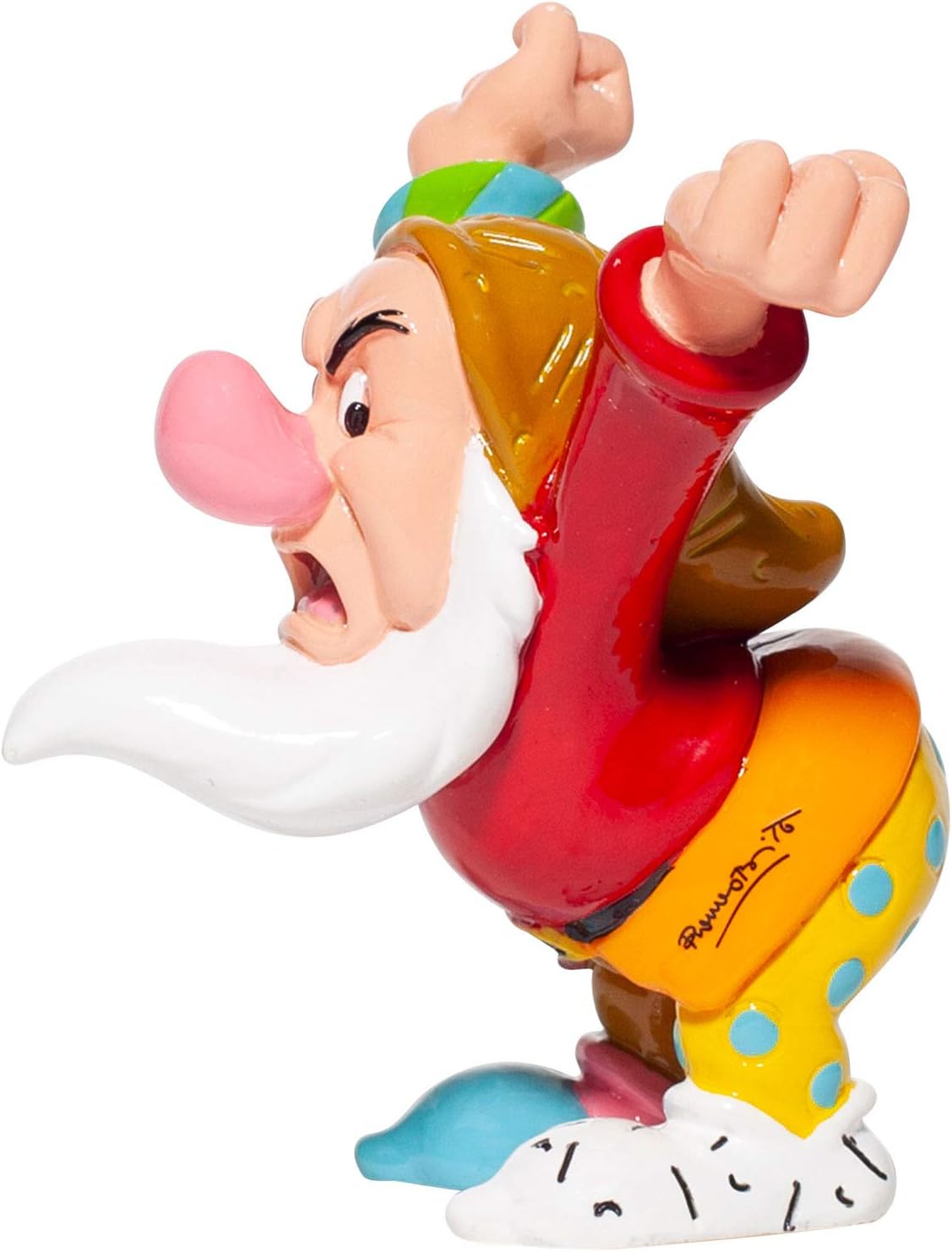Enesco Romero Britto Grumpy Mini Figurine, Multicolor - Image 3