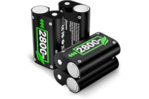 Conqto 4x2800mah Battery Pack for Xbox Series X/S Controller, Rechargeable Battery Compatible for Xbox One/Xbox Series x/Xbox One s, High Capacity