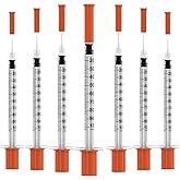 U-100 Disposable Syringes with Needle,1ml/cc,30G 5/16"(8mm) Needle,Individually Wrapped–30 Pack