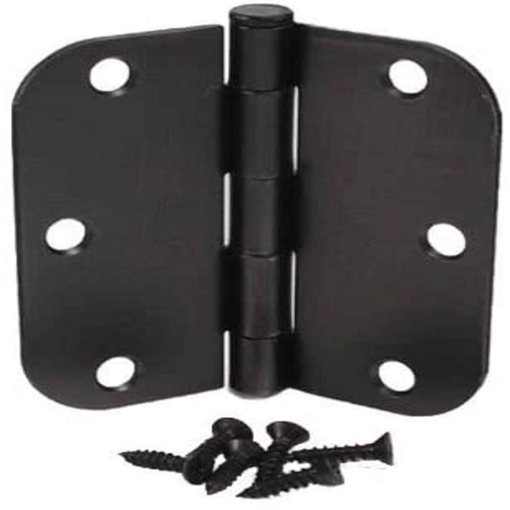 AISENPARTS 3.5x3.5 (90mm) Inch Oil Rubbed Bronze Door Hinges Suit Internal with 5/8 Radius Corners 2.2mm Thickness