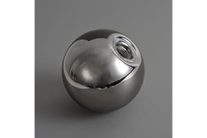 FMOPQ Lighting Replacement Glass Lampshade 4 Inch Milky White Glass Dome Cover Round Globe 0.8 Inch Fitter for G9 Bulb Replacement (smoke grey)