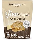 JicaChips Jicama Chips, White Cheddar, 8 Pack, BAKED, Gluten Free, Non GMO
