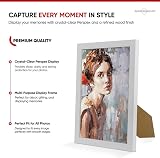 Alison Kingsgate Sleek 8x6 Picture Frame White Engineered Wood Perspex view 3