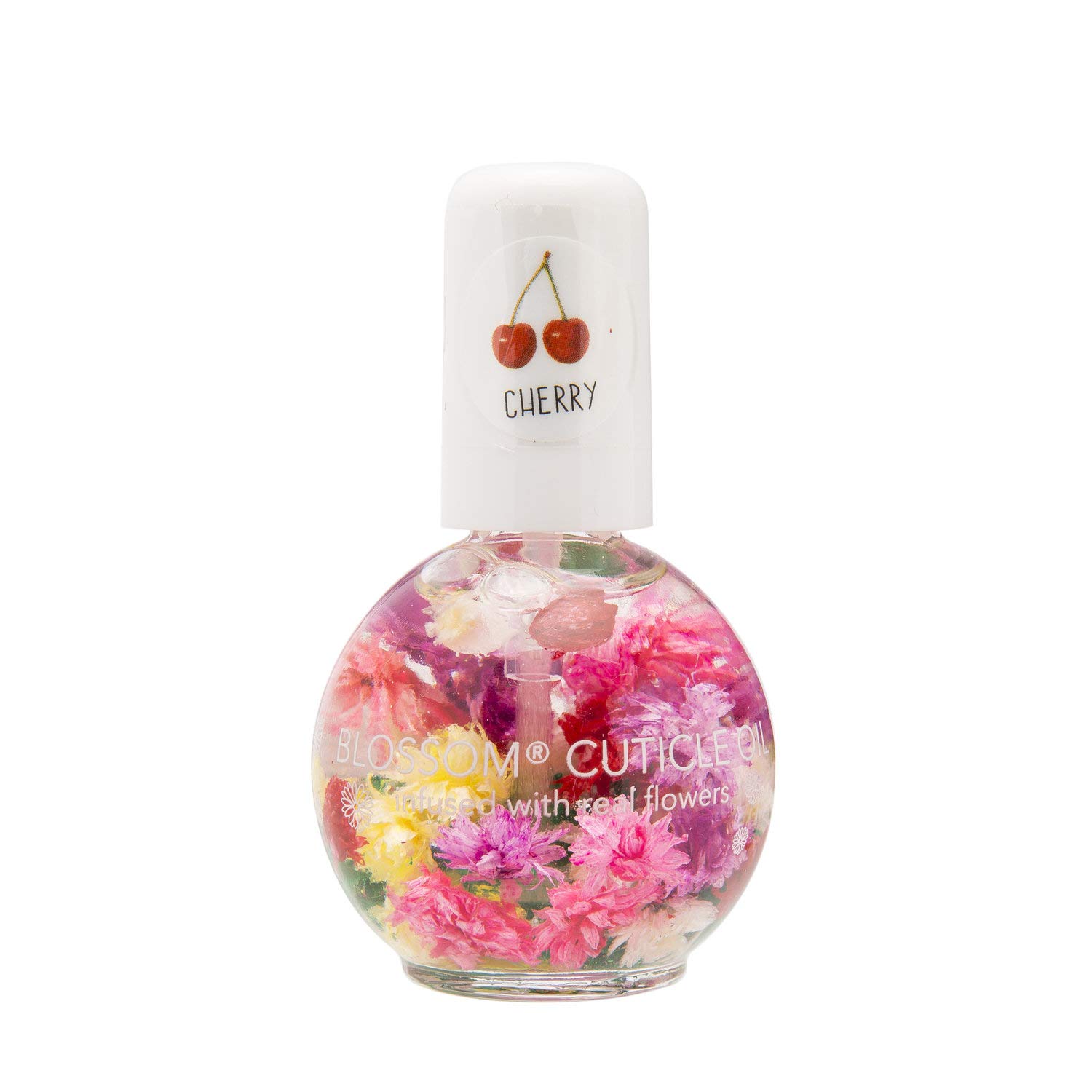 Blossom Scented Cuticle Oil (0.42 oz) infused with REAL flowers - made in USA (Lavender): Beauty