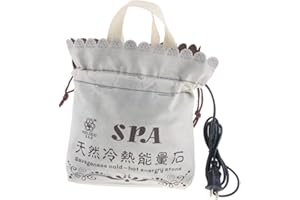 dailymall Portable Massage Stone Warmer Bag - Electric Spa Hot Stones Massager and Heater, Massaging Rocks Heating Bag for 16