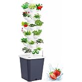 KUCKGO Plants Propagation Station | Vertical Hydroponic Tower Garden - Hydroponics Growing System Indoor, Aeroponic Tower Kit 30 Pods Grow