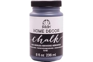 FolkArt 34169 Home Décor Acrylic Chalk Furniture & Craft Paint in Assorted Colors, 8 ounce, Rich Black